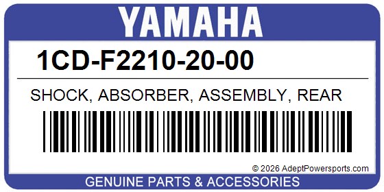 Yamaha 1CD-F2210-20-00 Shock, Absorber, Assembly, Rear