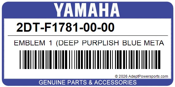 Yamaha 2DT-F1781-00-00 Emblem 1 (Deep Purplish Blue Metallic C)