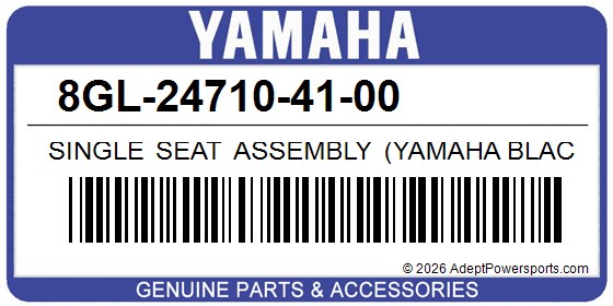 Yamaha 8GL-24710-41-00 Single Seat Assembly (Yamaha Black)