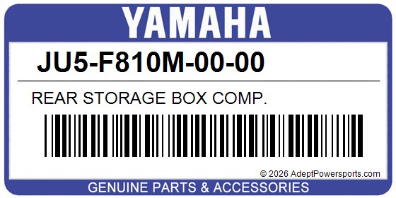 Yamaha JU5-F810M-00-00 Rear Storage Box Comp.