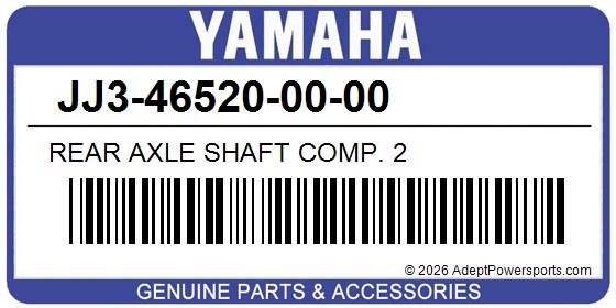 Yamaha JJ3-46520-00-00 Rear Axle Shaft Comp. 2