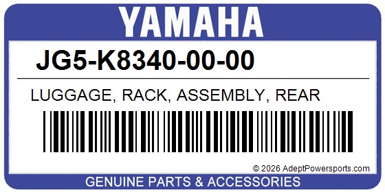 Yamaha JG5-K8340-00-00 Luggage, Rack, Assembly, Rear