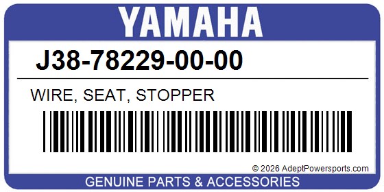 Yamaha J38-78229-00-00 Wire, Seat, Stopper
