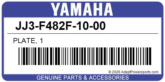 Yamaha JJ3-F482F-10-00 Plate, 1