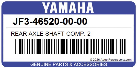 Yamaha JF3-46520-00-00 Rear Axle Shaft Comp. 2