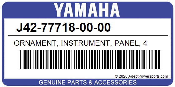 Yamaha J42-77718-00-00 Ornament, Instrument, Panel, 4