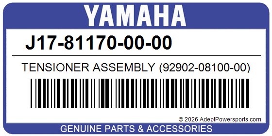 Yamaha J17-81170-00-00 Tensioner Assembly (92902-08100-00)