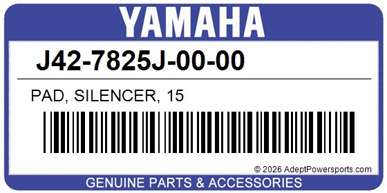 Yamaha J42-7825J-00-00 Pad, Silencer, 15
