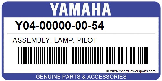 Yamaha Y04-00000-00-54 Assembly, Lamp, Pilot