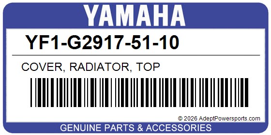 Yamaha YF1-G2917-51-10 Cover, Radiator, Top