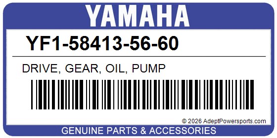 Yamaha YF1-58413-56-60 Drive, Gear, Oil, Pump