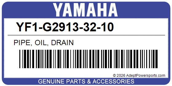 Yamaha YF1-G2913-32-10 Pipe, Oil, Drain