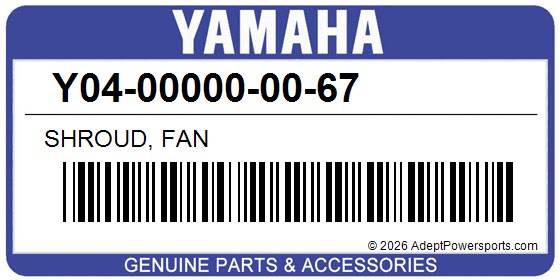 Yamaha Y04-00000-00-67 Shroud, Fan