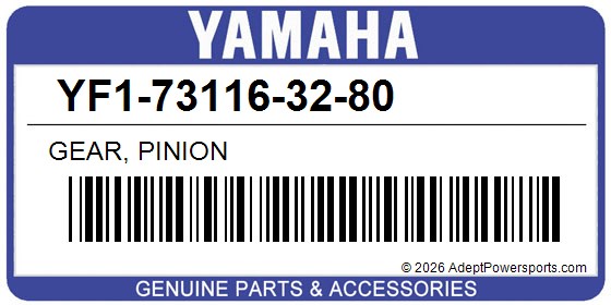 Yamaha YF1-73116-32-80 Gear, Pinion
