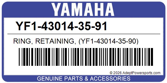 Yamaha YF1-43014-35-91 Ring, Retaining, (Yf1-43014-35-90)