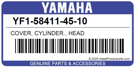 Yamaha YF1-58411-45-10 Cover, Cylinder., Head