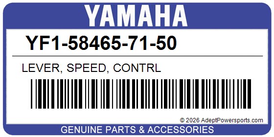 Yamaha YF1-58465-71-50 Lever, Speed, Contrl