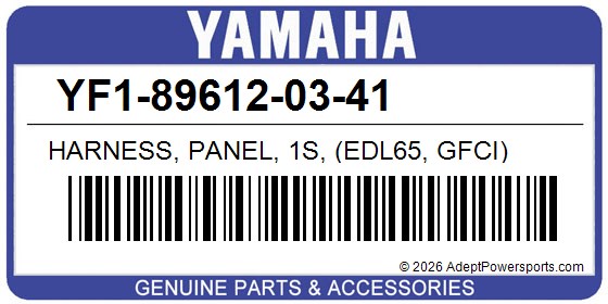 Yamaha YF1-89612-03-41 Harness, Panel, 1S, (Edl65, Gfci)