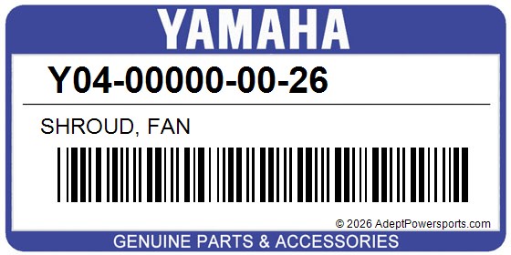 Yamaha Y04-00000-00-26 Shroud, Fan