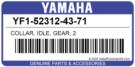 Yamaha YF1-52312-43-71 Collar, Idle, Gear, 2