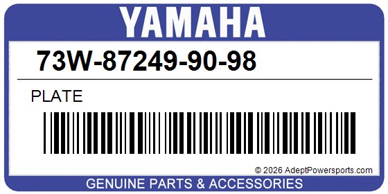 Yamaha 73W-87249-90-98 Plate