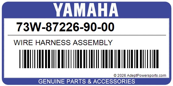 Yamaha 73W-87226-90-00 Wire Harness Assembly
