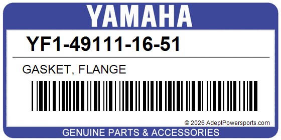 Yamaha YF1-49111-16-51 Gasket, Flange