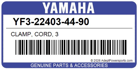 Yamaha YF3-22403-44-90 Clamp, Cord, 3