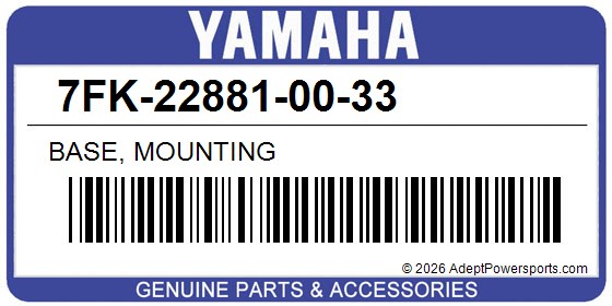 Yamaha 7FK-22881-00-33 Base, Mounting