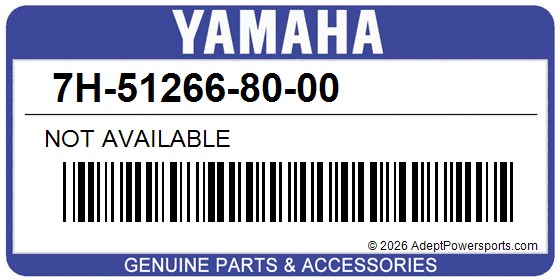 Yamaha 7H-51266-80-00 Not Available