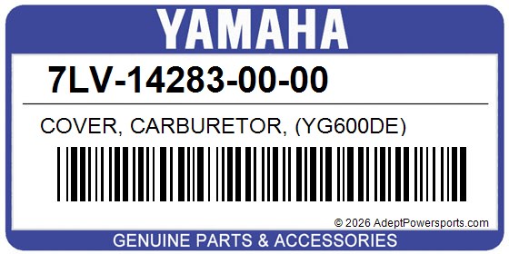 Yamaha 7LV-14283-00-00 Cover, Carburetor, (Yg600de)