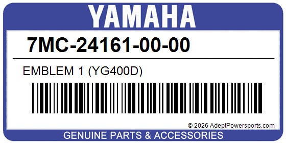 Yamaha 7MC-24161-00-00 Emblem 1 (Yg400d)