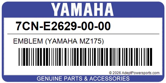 Yamaha 7CN-E2629-00-00 Emblem (Yamaha Mz175)