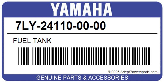 Yamaha 7LY-24110-00-00 Fuel Tank