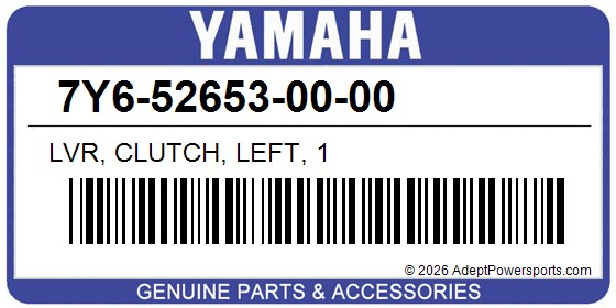 Yamaha 7Y6-52653-00-00 Lvr, Clutch, Left, 1