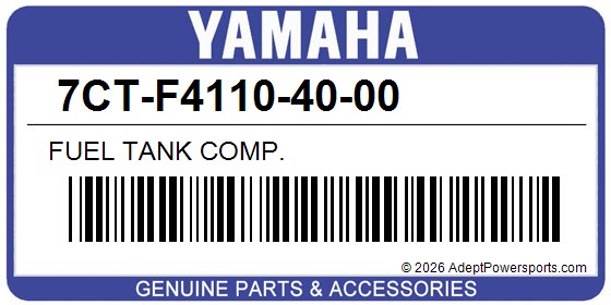 Yamaha 7CT-F4110-40-00 Fuel Tank Comp.