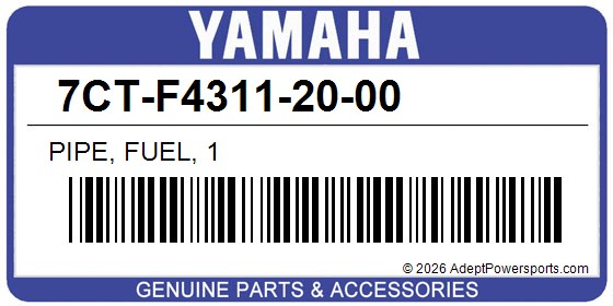 Yamaha 7CT-F4311-20-00 Pipe, Fuel, 1