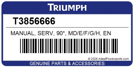 Triumph T3856666 Manual, Serv, 90*, Md/E/F/G/H, En