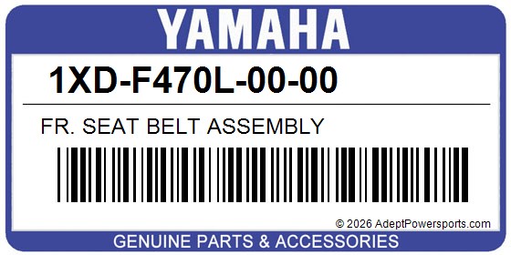 Yamaha 1XD-F470L-00-00 Fr. Seat Belt Assembly
