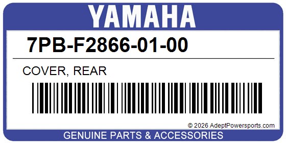 Yamaha 7PB-F2866-01-00 Cover, Rear