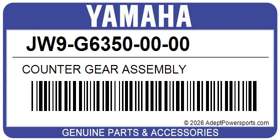 Yamaha JW9-G6350-00-00 Counter Gear Assembly