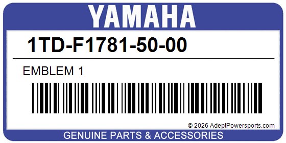 Yamaha 1TD-F1781-50-00 Emblem 1