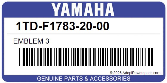 Yamaha 1TD-F1783-20-00 Emblem 3