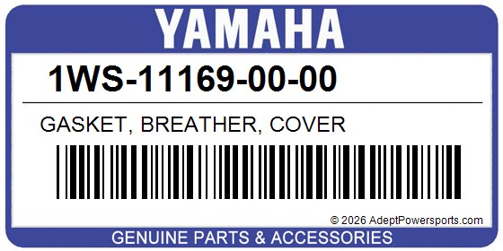 Yamaha 1WS-11169-00-00 Gasket, Breather, Cover