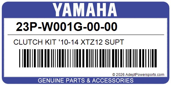 Yamaha 23P-W001G-00-00 Clutch Kit '10-14 Xtz12 Supt