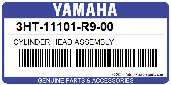 Yamaha 3HT-11101-R9-00 Cylinder Head Assembly