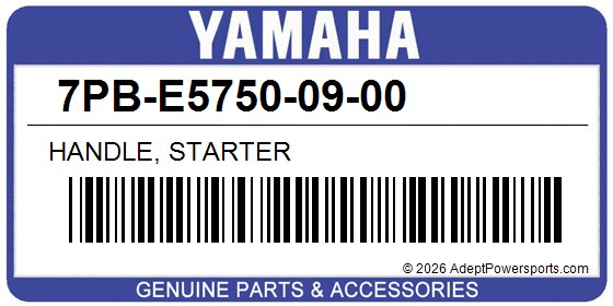 Yamaha 7PB-E5750-09-00 Handle, Starter