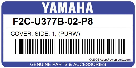 Yamaha F2C-U377B-02-P8 Cover, Side, 1, (Purw)