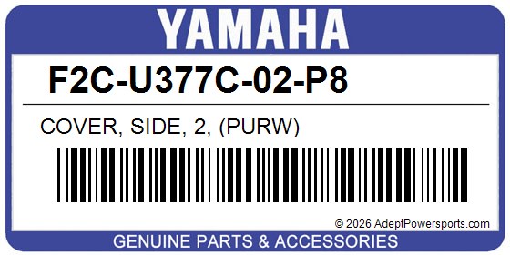 Yamaha F2C-U377C-02-P8 Cover, Side, 2, (Purw)