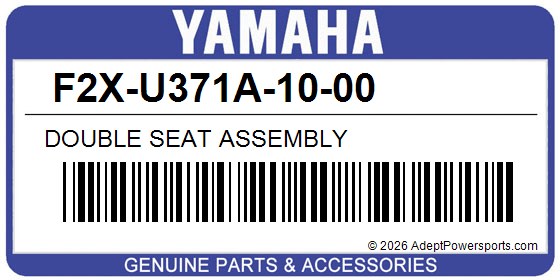 Yamaha F2X-U371A-10-00 Double Seat Assembly
